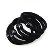 Base elastic black hair rope, universal ponytail, simple and elegant design