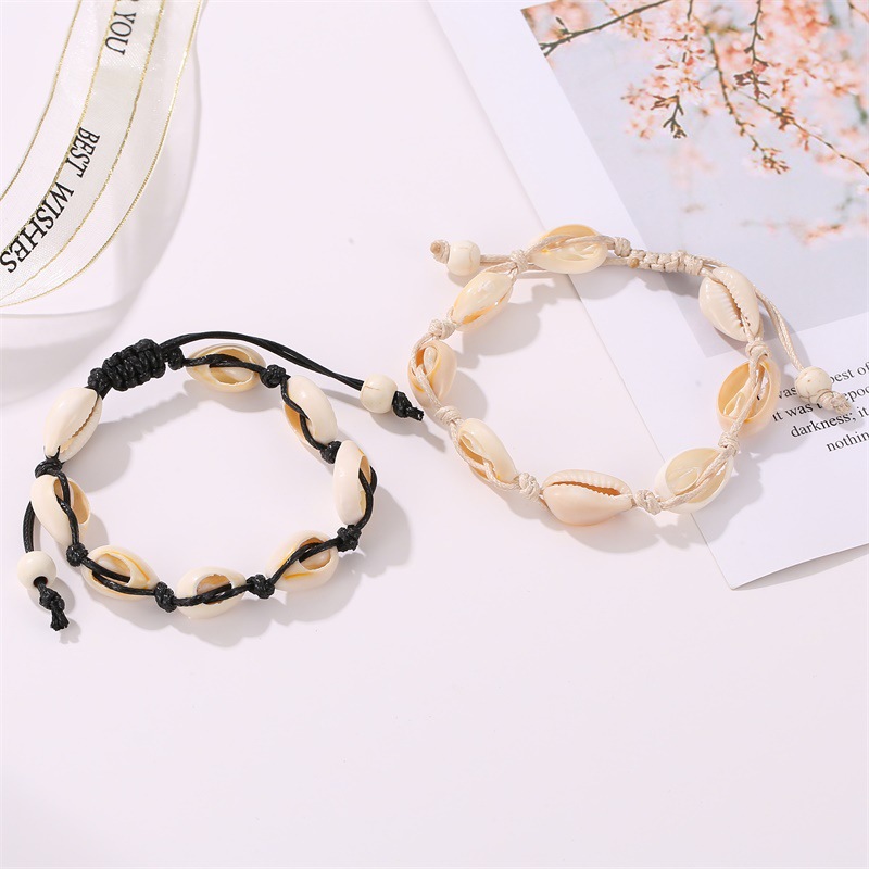 Woven Bracelet Conch Bracelet Female Ethnic Handmade Shell Anklet display picture 4