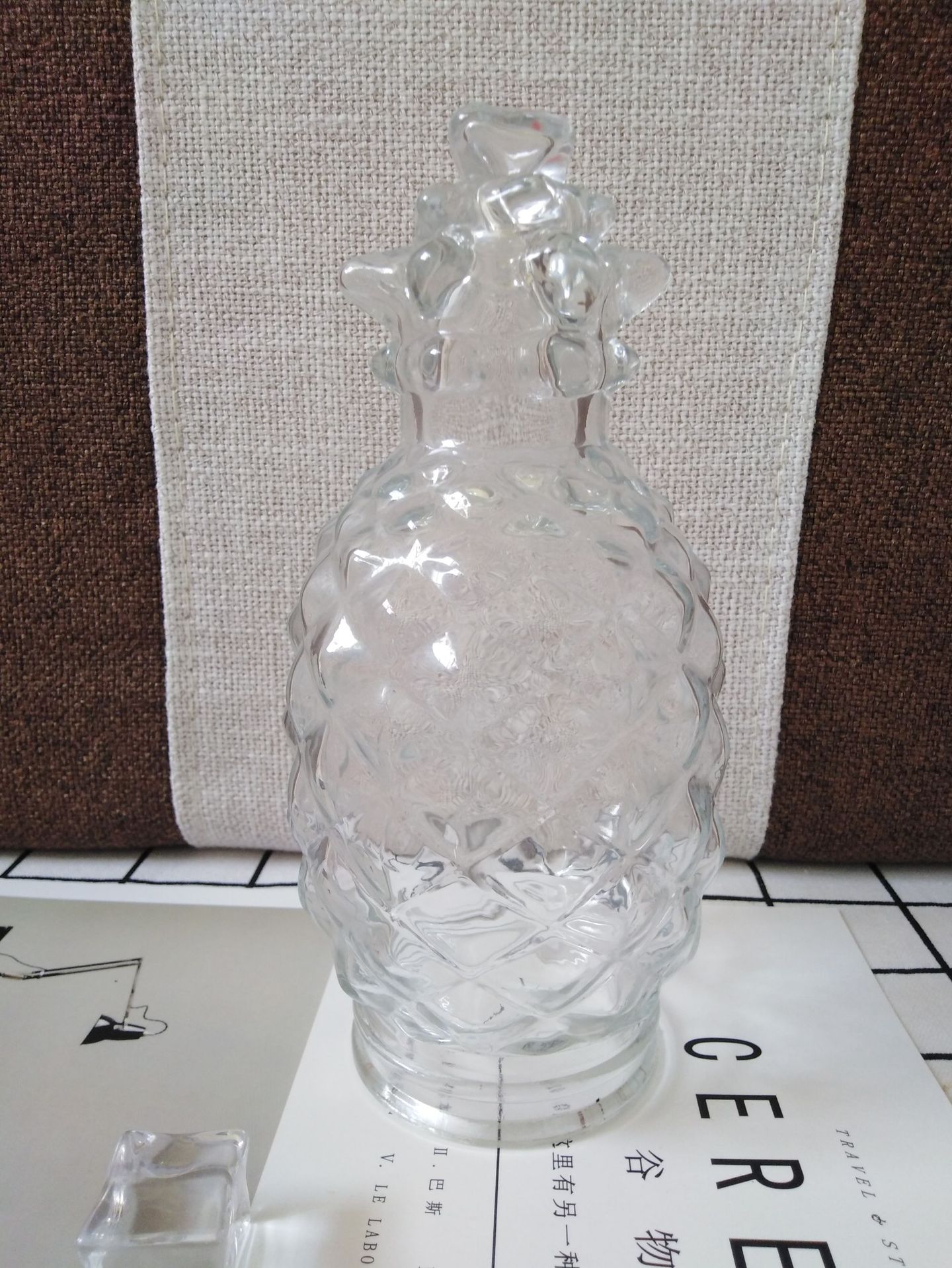 Bird glass feeder pineapple lamps bottle drink bird water bottle…
