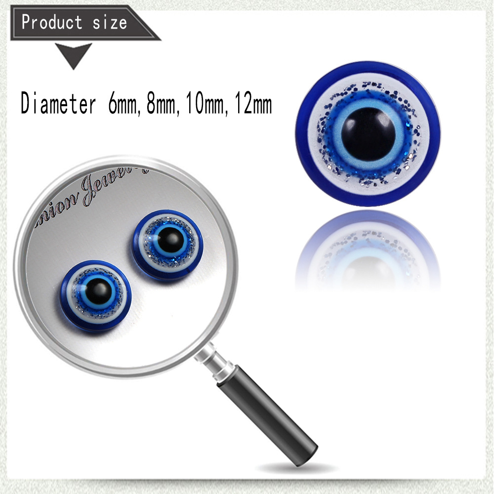 Fashion Eye Resin Ear Studs 1 Pair display picture 3