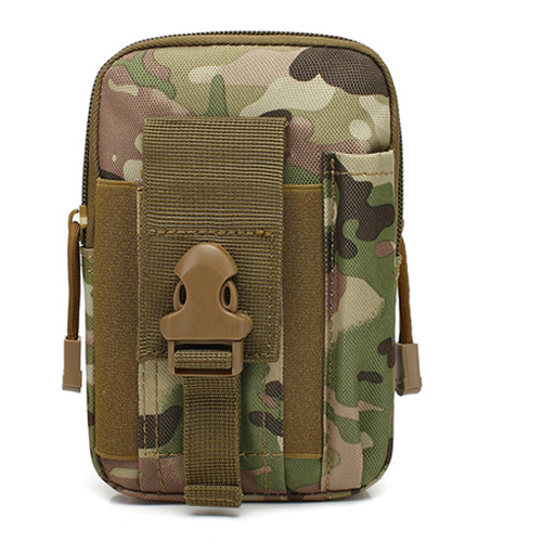 Tactical camouflage waist bag outdoor multi-functional sports running bag men's waterproof mobile phone bag camping cycling waist bag