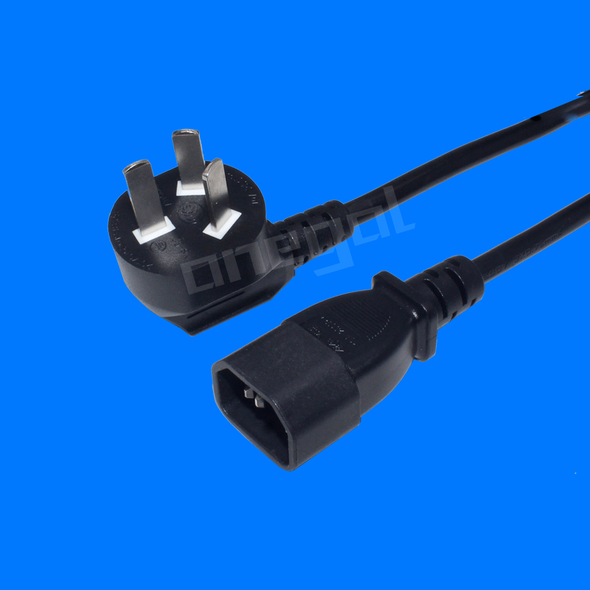 C14电源线 品字尾电源延长线1.5米 0.75平方 10A C14 PDU电源线