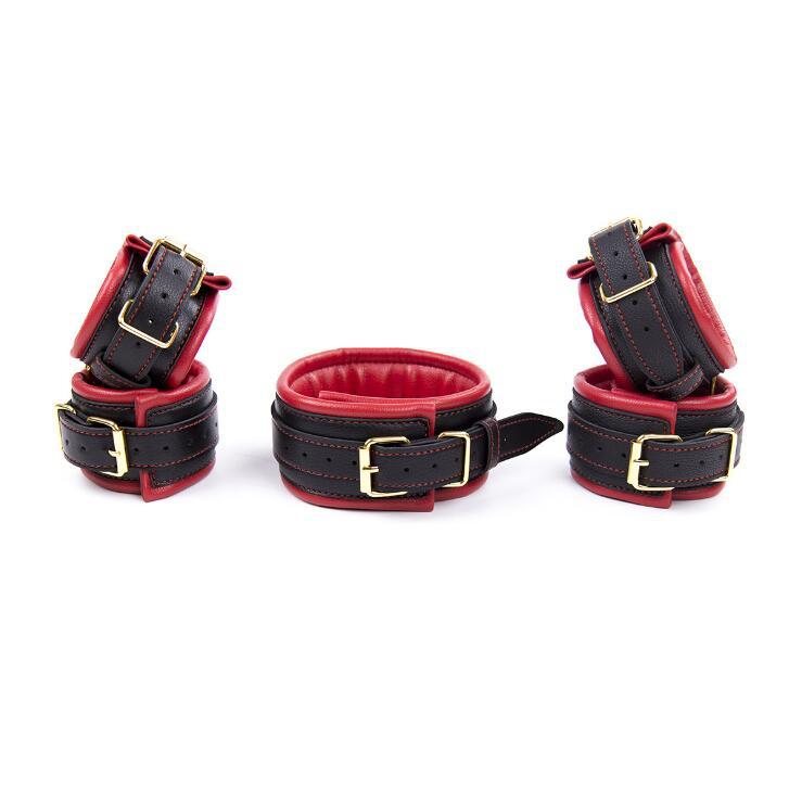 Tienda de la fábrica al por mayor juguetes sexuales esposas tobillo cuff collar de tracción Cadena de perro flirting traje juguetes alternativos