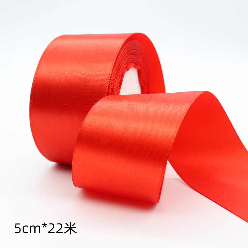 Fábrica al por mayor 1/2/4/5cm cinta de embalaje rojo hilo cinta de embalaje de regalo