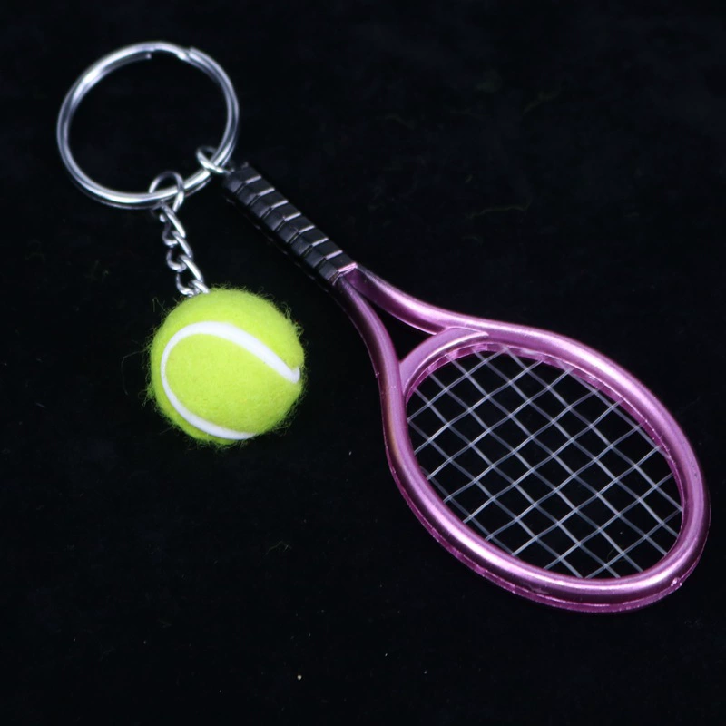 Small tennis racket, creative keychain, (Physicals), Birthday gift