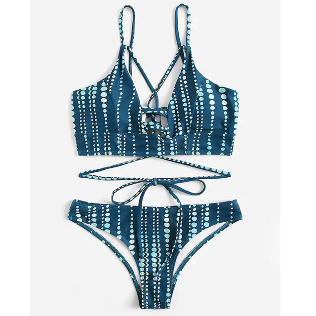 Bikini fringes sexy cross bikini three-point bikini