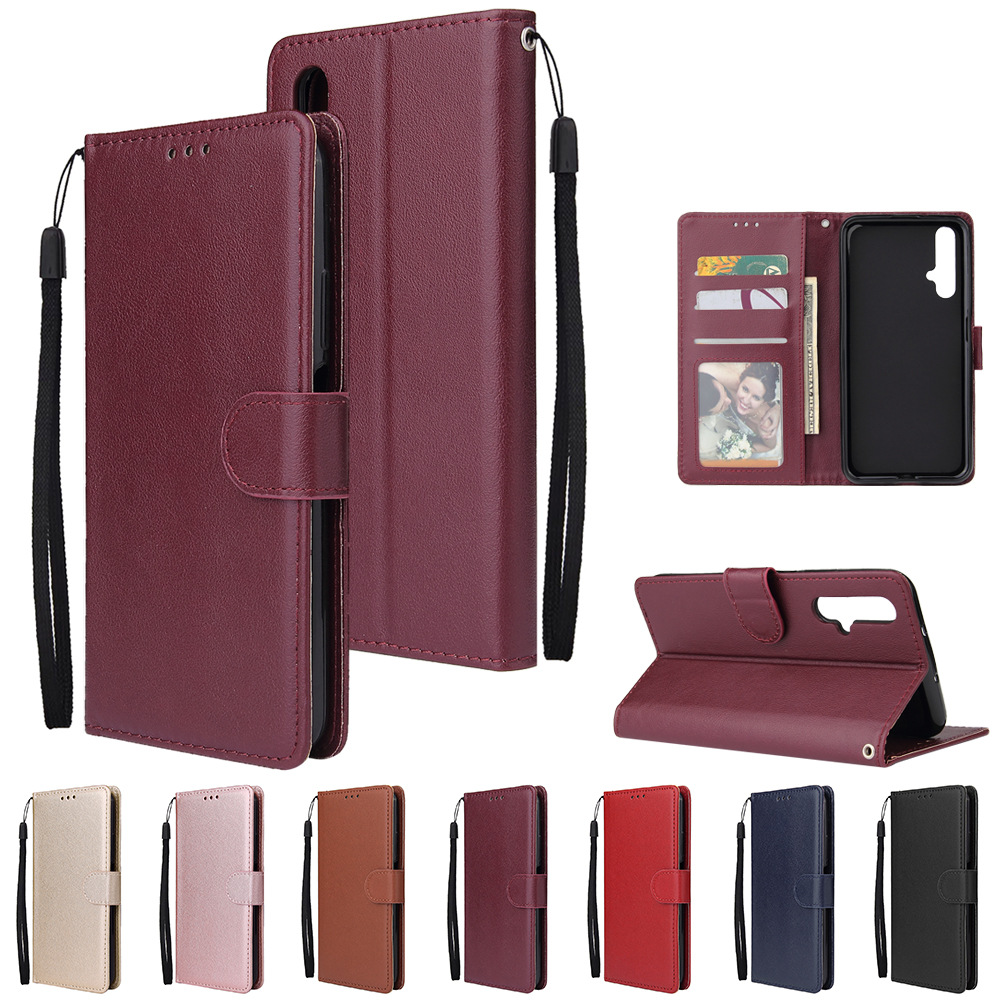 适用华为荣耀20pro/honor 20pro三卡相框荣耀10 LITE插卡手机皮套