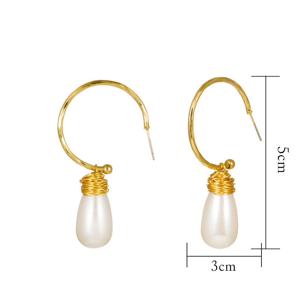 Fashion Creative Baroque Pearl Long Earrings Wholesale display picture 5