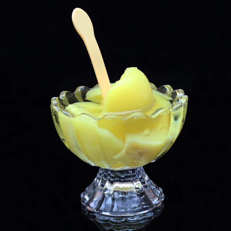 燕窝奶昔莲花形冰淇淋玻璃杯布丁慕斯碗果冻杯冰激凌玻璃瓶