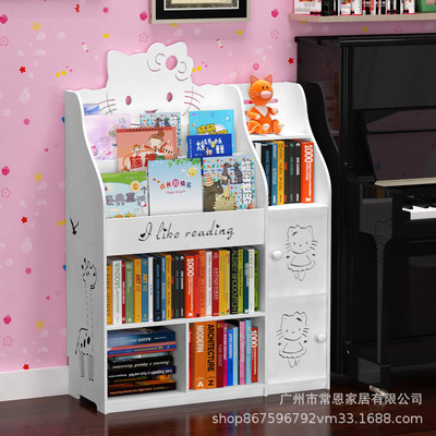 environmental protection Picture books for children pupil to ground simple and easy Book cabinet Storage combination household kindergarten baby bookshelf