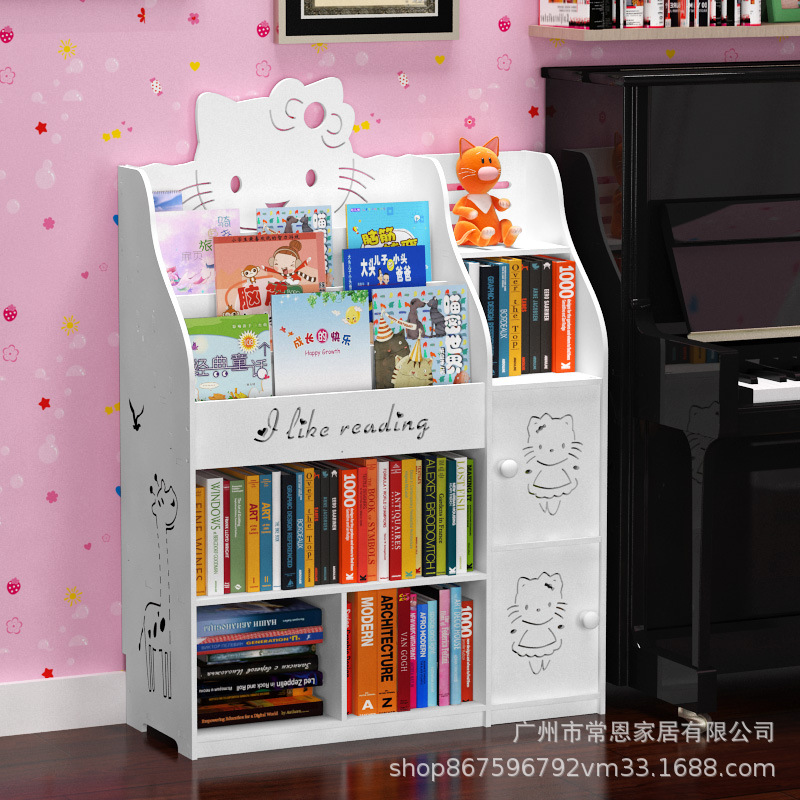 environmental protection Picture books for children pupil to ground simple and easy Book cabinet Storage combination household kindergarten baby bookshelf
