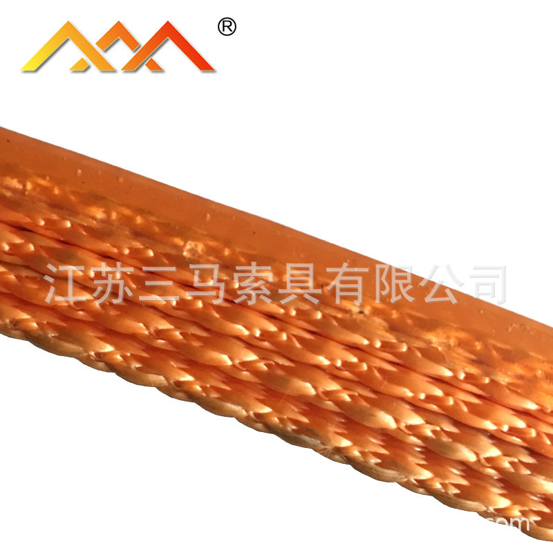 三马索具管片吊装钢卷吊装防割聚氨酯涂层扁平吊装带加厚耐磨吊带