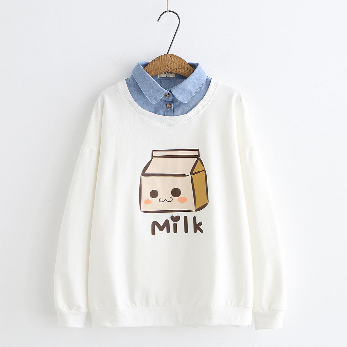 Banana Milk Cute Monkey Pullover