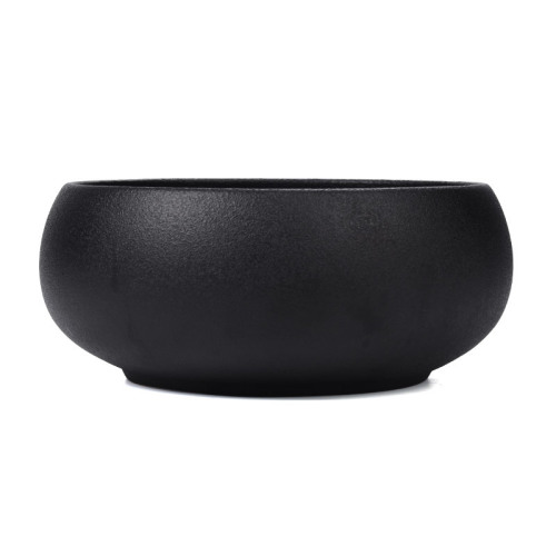 Large black pottery tea wash household tea jar pen wash coarse ceramic tea set accessories cup bowl tea ceremony accessories water bowl wash