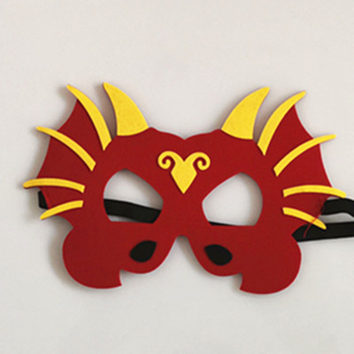 亚马逊儿童恐龙面具霸王龙剑龙翼龙三角龙独角龙眼罩道具万圣节