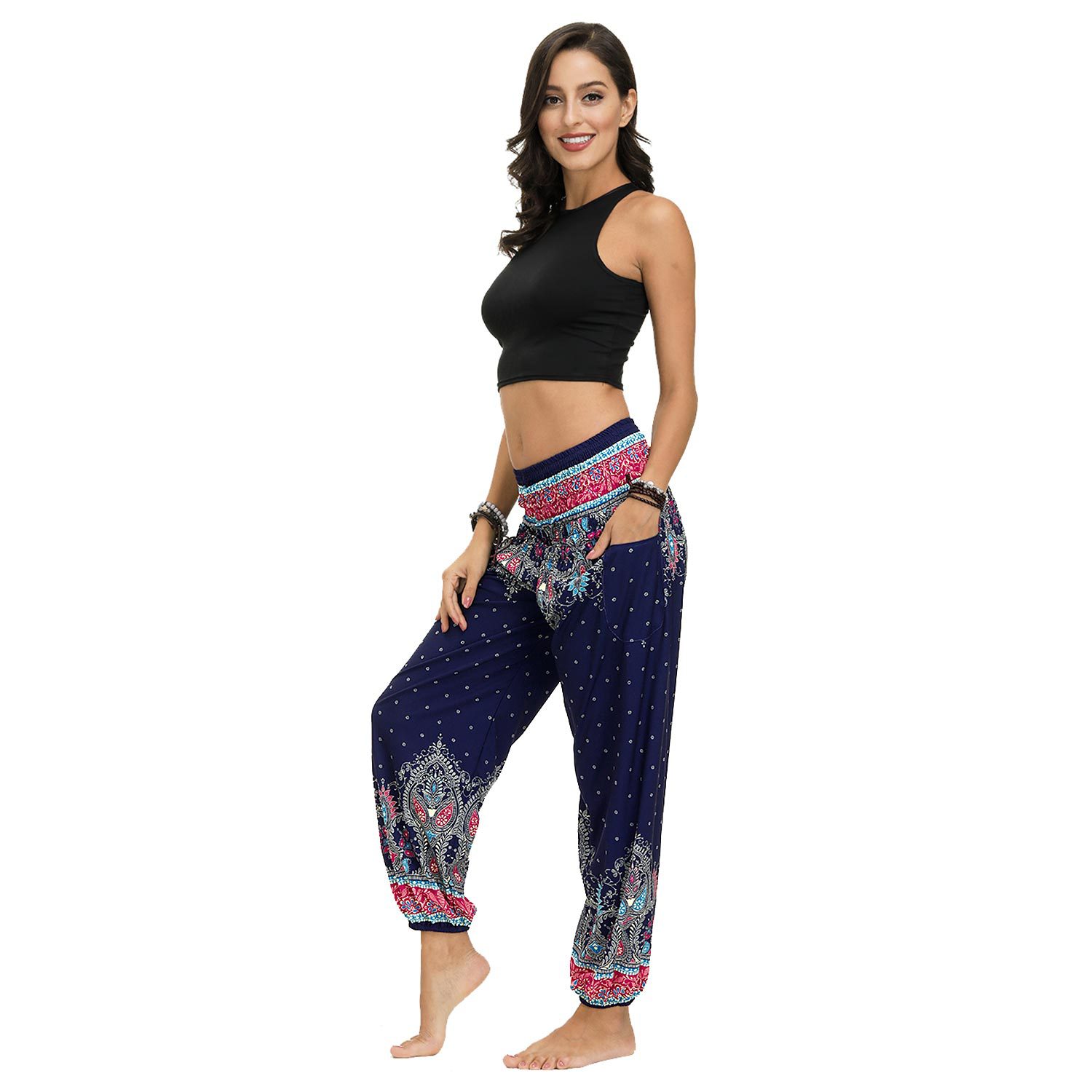 printing loose women s sports pants Nihaostyle Clothing Wholesale NSMDF67656