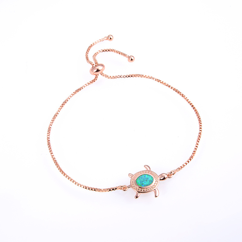 4g Weight Artificial Gemstones Inlay Material Bracelets Classification Copper Chain Material 1 Piece Quantity Holiday, Daily Occasion Copper Material Color Block Pattern Women's Gender Inlay Design Simple Style, Classic Style Style Copper Inlay Color Block Artificial Gemstones Bracelets 7