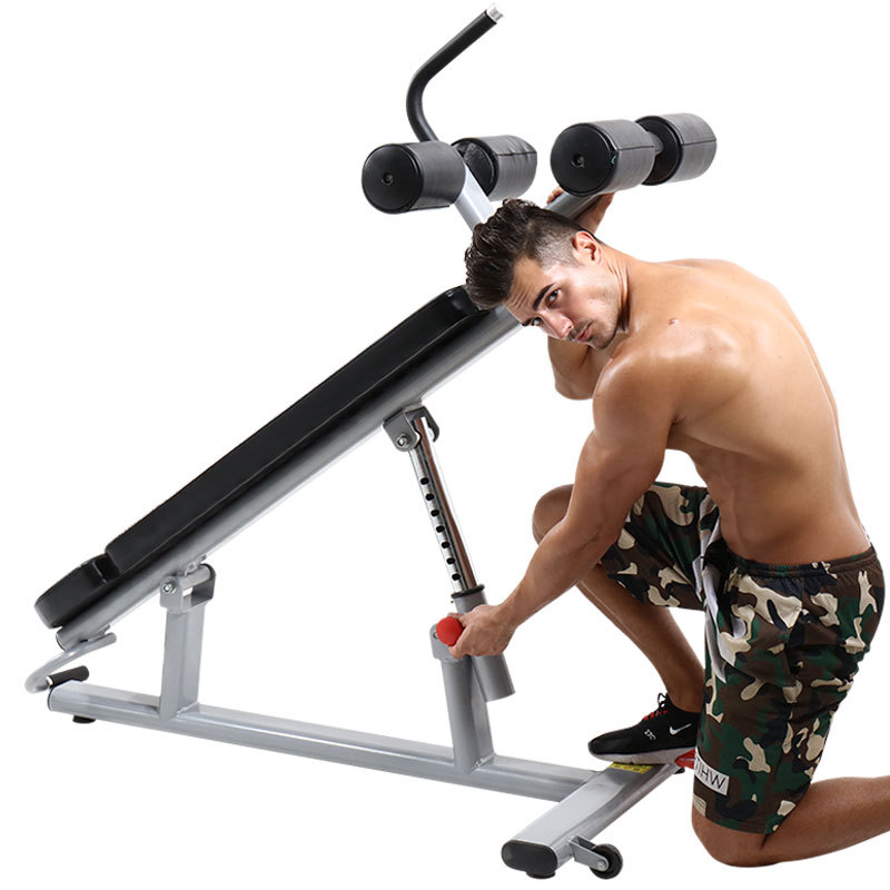 Baja oblicua abdominal muscle Board abdominales sit-up ayuda Silla de fitness comercial equipo de entrenamiento de fuerza ajustable gimnasio