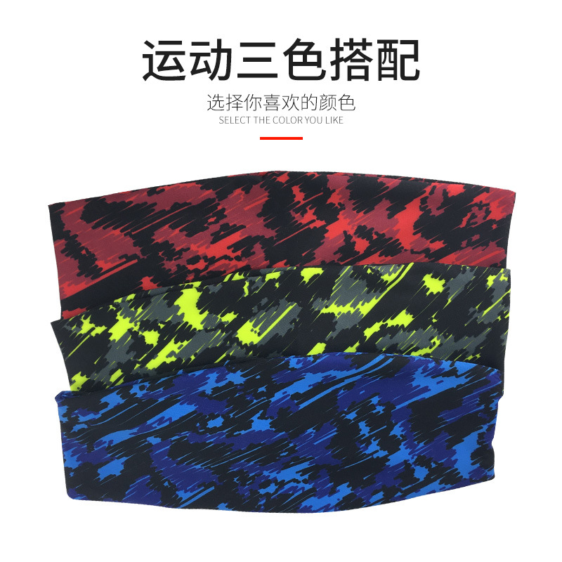 跨境运动头带导汗带男女健身篮球装备跑步止汗护头带吸汗骑行头巾