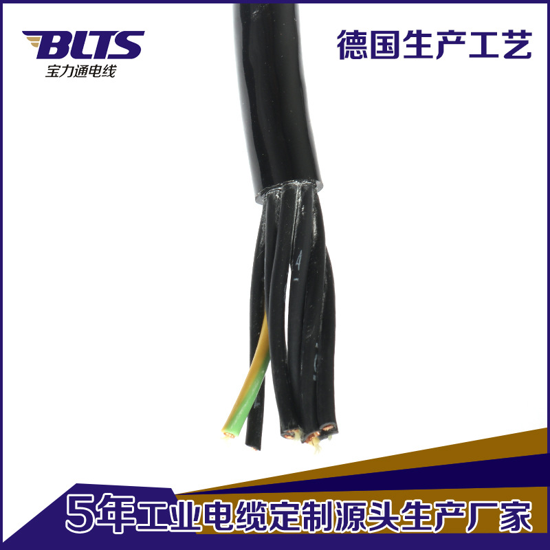 厂家定制PVC电缆 高品质机械电缆塔吊电缆卷筒电缆百米可批量定制