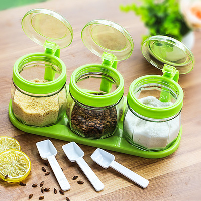 家用玻璃油壶调味罐 调料瓶酱油瓶醋瓶盐罐 厨房用品调味盒套装