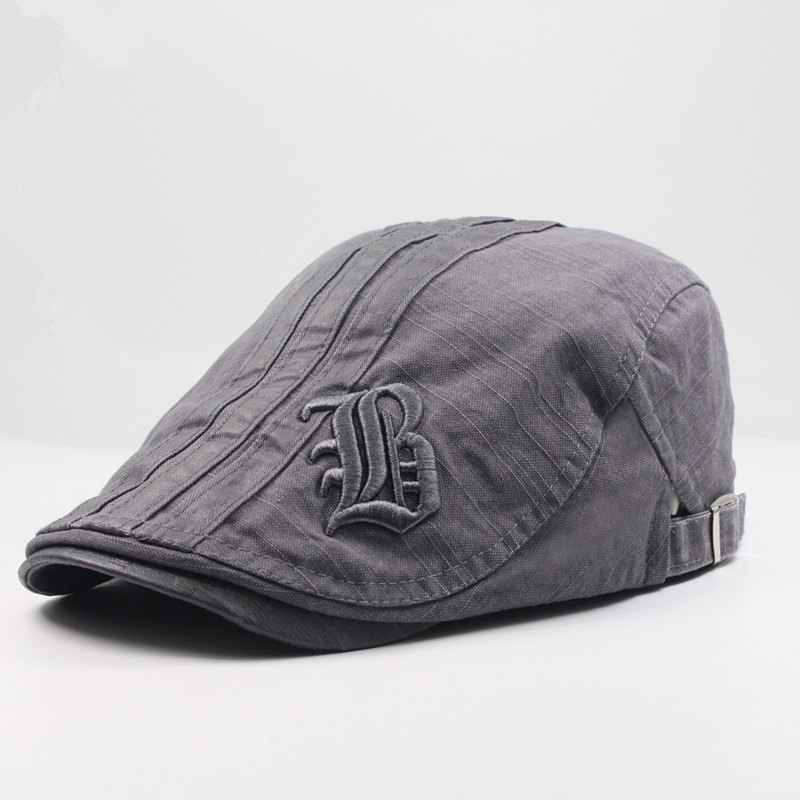 Männer Sommer Mode Brief Baskenmütze Baumwolle Casual Atmungsaktive Ente Zunge Sonnenschirm Hut Frauen_voghion.com