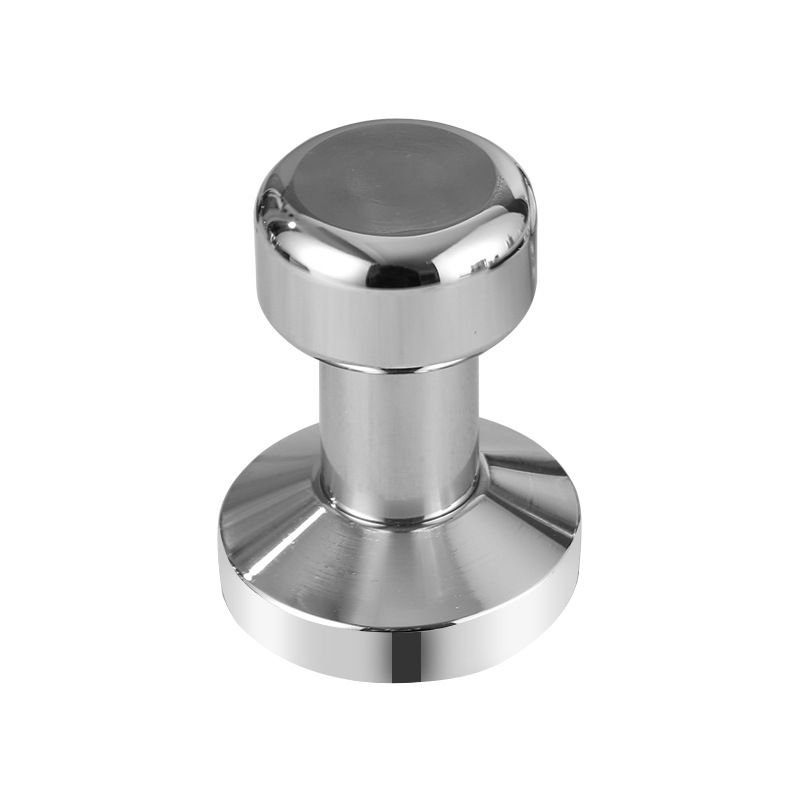304不锈钢咖啡压粉器 58mm规格压粉锤 实心一体平底咖啡填压器