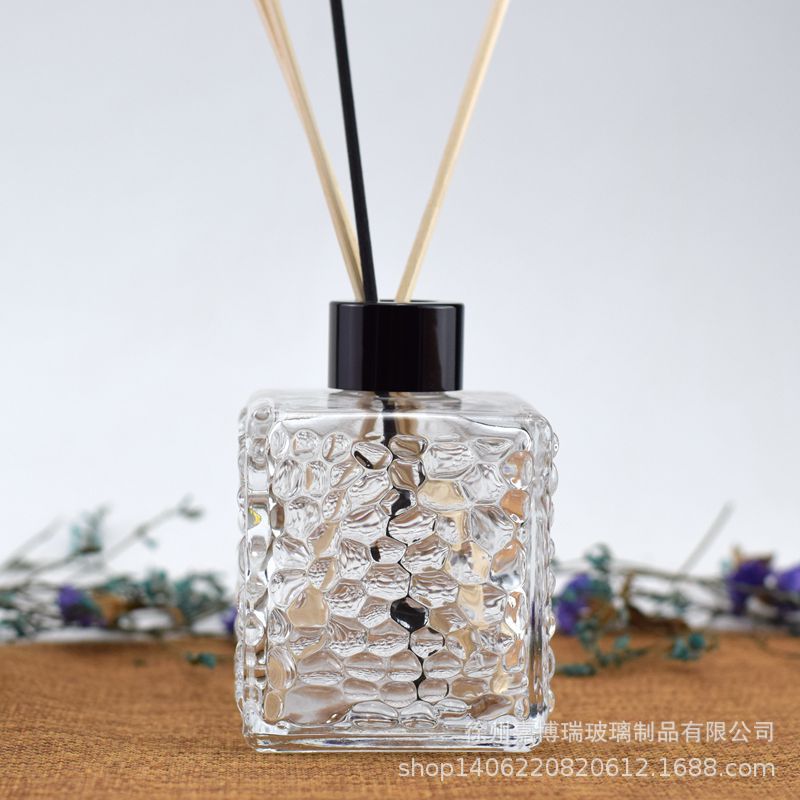 现货供应室内新款水立方香薰瓶200ml方形50毫升除臭瓶