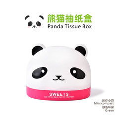 RB281熊貓紙巾筒  卡通捲紙抽 熊貓紙巾盒 卡通立體抽紙盒 創意