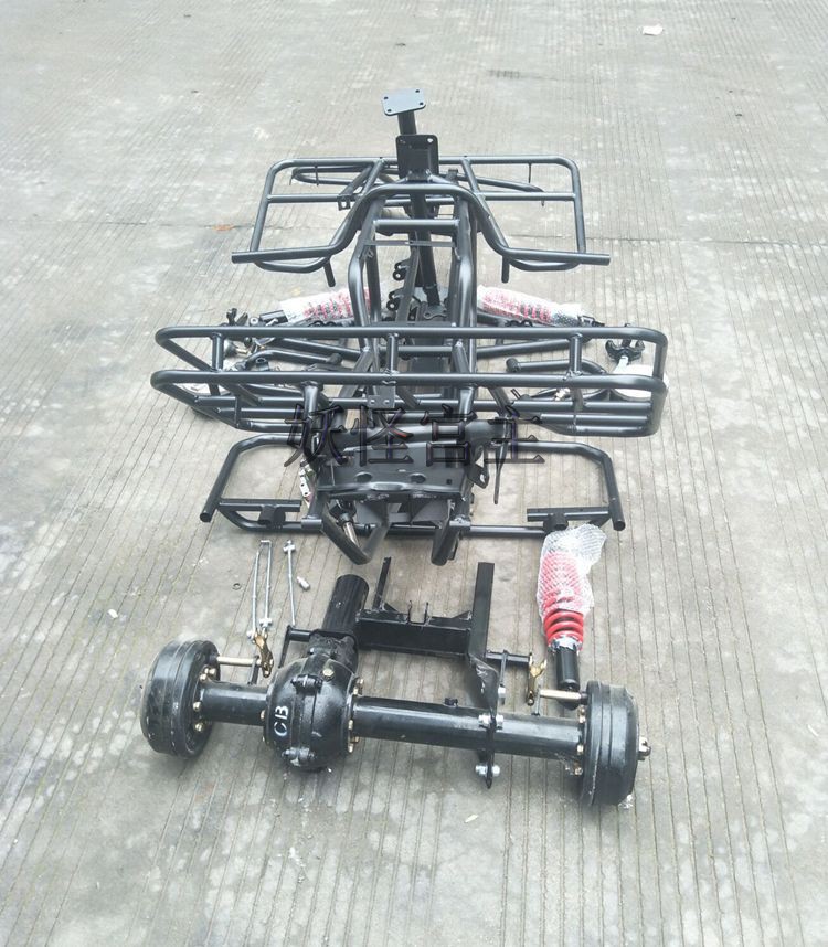 Modified Four-Wheel Vehicle Parts, Big Bull Atv Complete Set, Frame Axle Transmission, Front and Rear Drum Brakes, Rear Axle Shock Absorbers