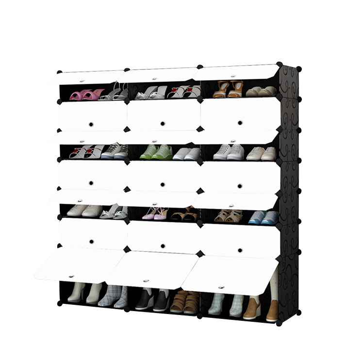 Manufactor Direct selling dustproof multi-function shoe rack Simplicity modern Plastic Shoe cabinet solid wood Green resin Storage cabinet