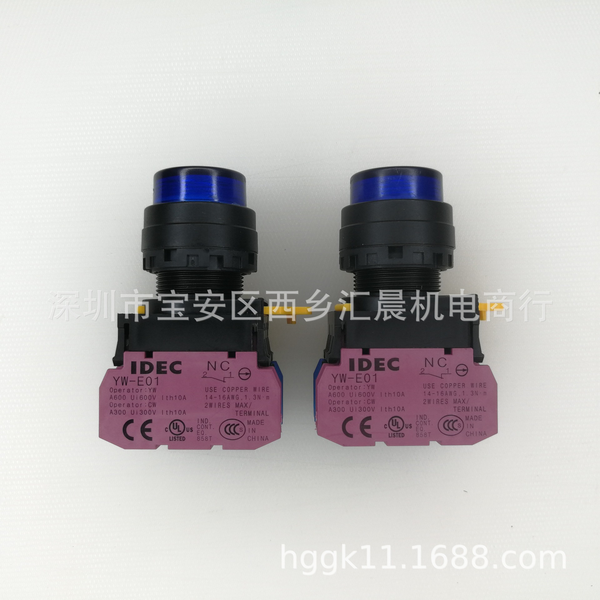 IDEC和泉按钮开关YW1L-A2E11Q0S YW1L-A2E11Q7S