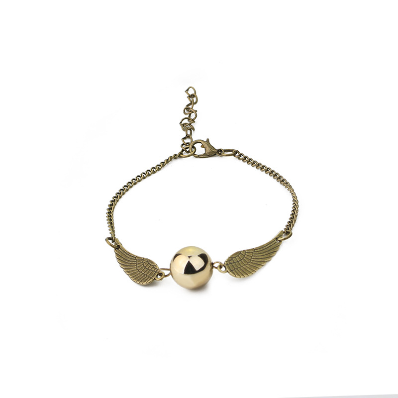 欧美影视周边 哈利与死亡圣器snitch gold necklace 金飞贼手链|ms
