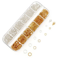 Wish best-selling multiple round lobster claw accessories materials box set handmade DIY jewelry accessories factory wholesale