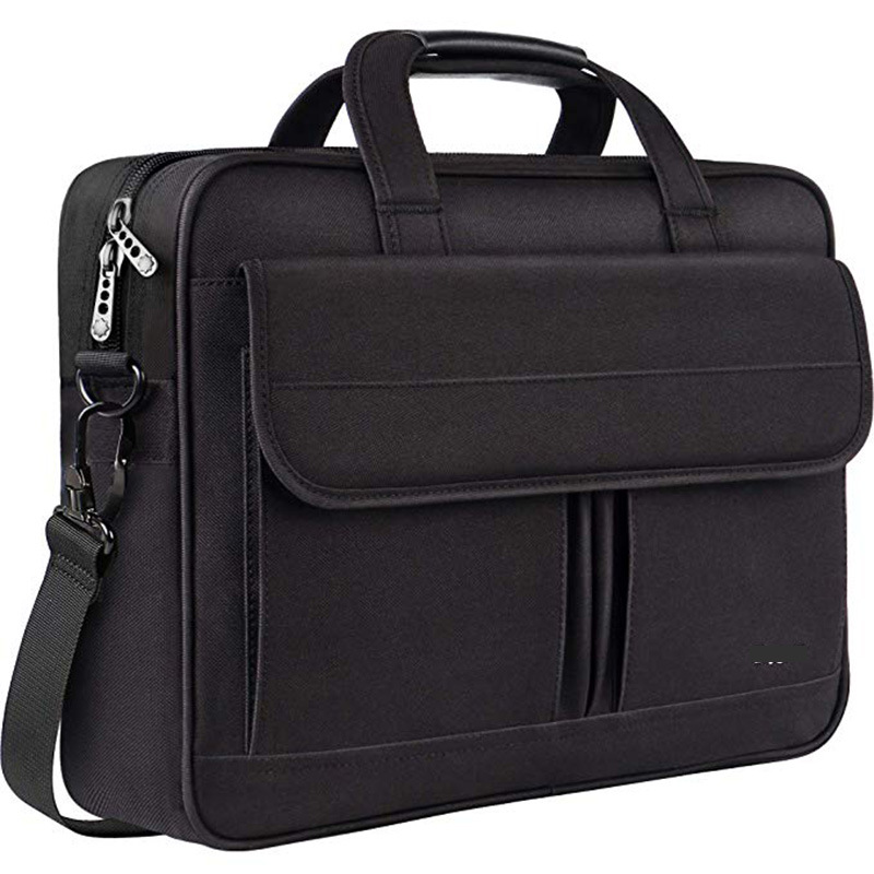 Factory Direct Waterproof Laptop Bag Black Polyester Laptop Handbag Transferable Postman Messenger Bag