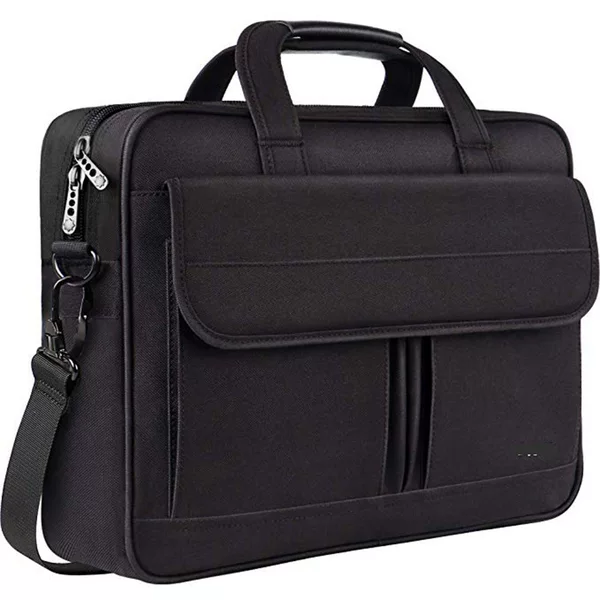 Factory Direct Waterproof Laptop Bag Black Polyester Laptop Handbag Transferable Postman Messenger Bag