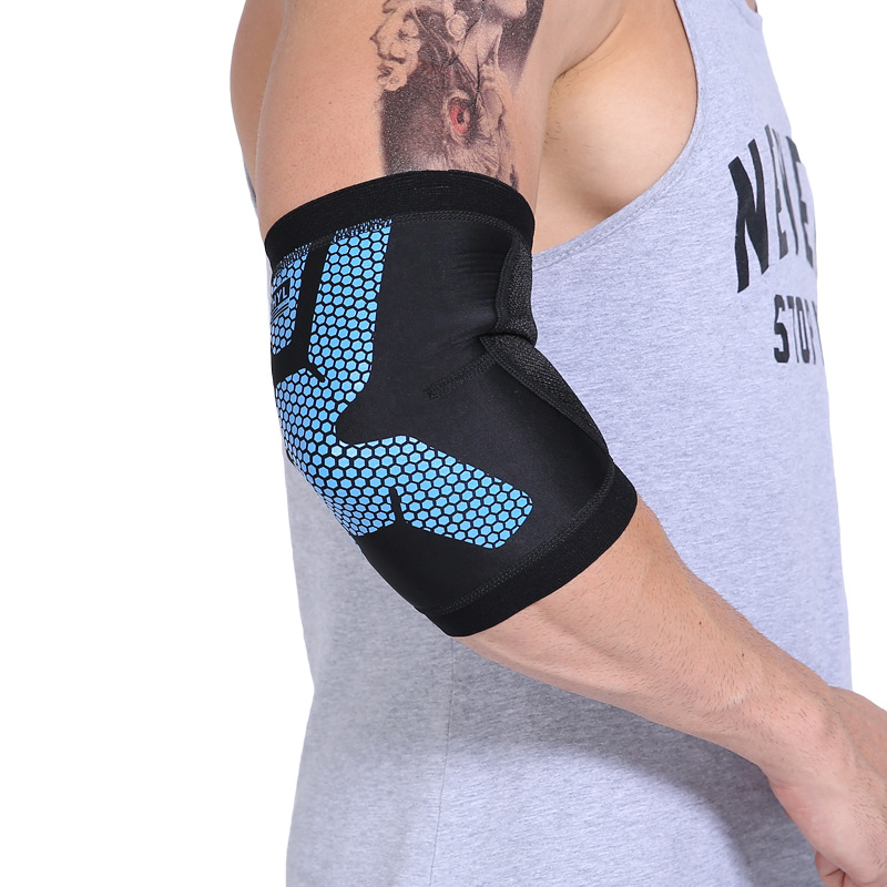 運動透氣護肘氯丁橡膠健身羽毛球籃球護胳膊護肘護具廠家定做貼牌