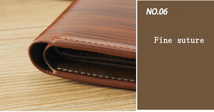 105g Weight Polyester Lining Material Open Closure Type Business, Travel Occasion Pu Leather Material Solid Color Pattern All Seasons Season Men'S Gender Basic Style Square Shape Blue Color New Men's Wallet Korean-style Short Wallet Glossy Wallet Fashion Loose-leaf Soft Leather Beauty Wallet Factory Wholesale 2