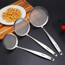 304不锈钢网漏果汁豆浆过滤勺多功能网格漏勺良药滤网筛厨房工具