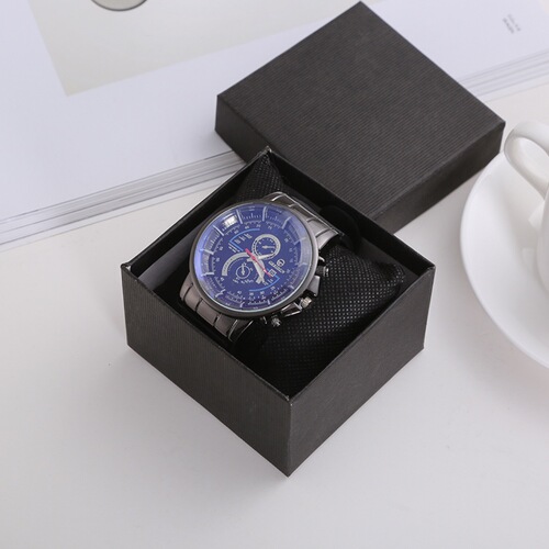 Factory Direct Sales Accord Pattern Watch Box Jewelry Gift Box Earring Necklace Accessory Packaging Box Custom Logo Wholesale