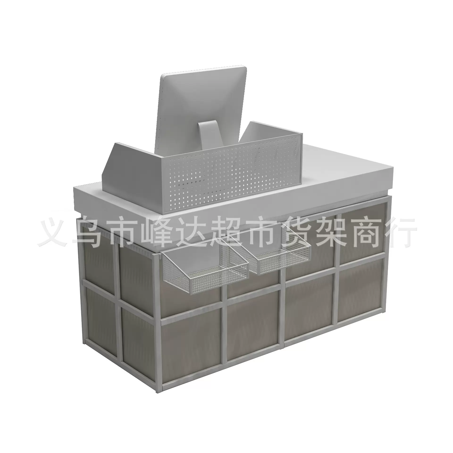 瑞典生活用品服装店收银台 北欧风格优品馆nome家居货架 结账台