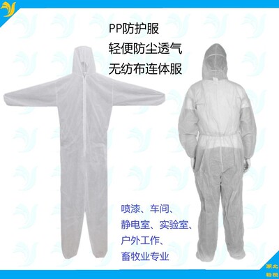 Manufactor Direct selling disposable Protective clothing Paint clothes Livestock clothing Dust proof clothing waterproof Conjoined coverall wholesale