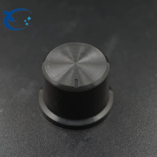 塑料光身旋钮 电位器旋钮148 097孔径6MM 塑料帽子25x17黑色
