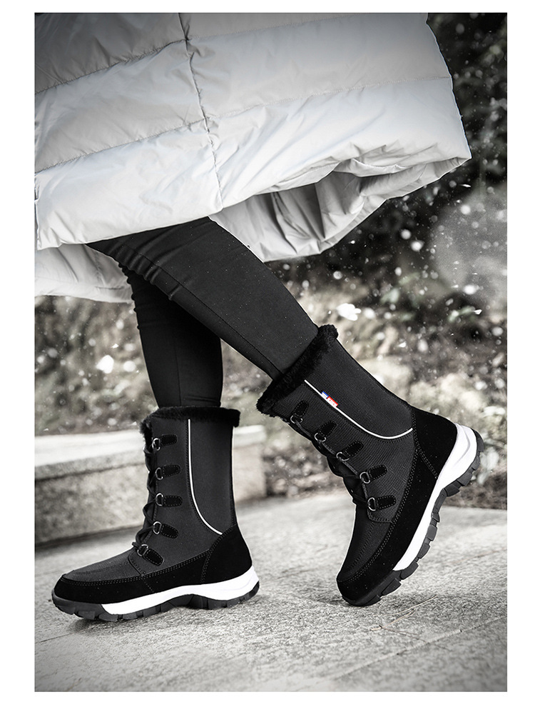 Bottes de neige avec fourrure imperméable femme - Ref 3431757 Image 22