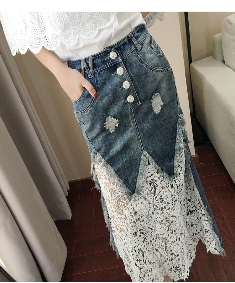 Costume femme UNE GéNéRATION en Dentelle de denim - Ref 3334361 Image 17