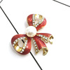 Accessory, brooch with bow, European style, Birthday gift