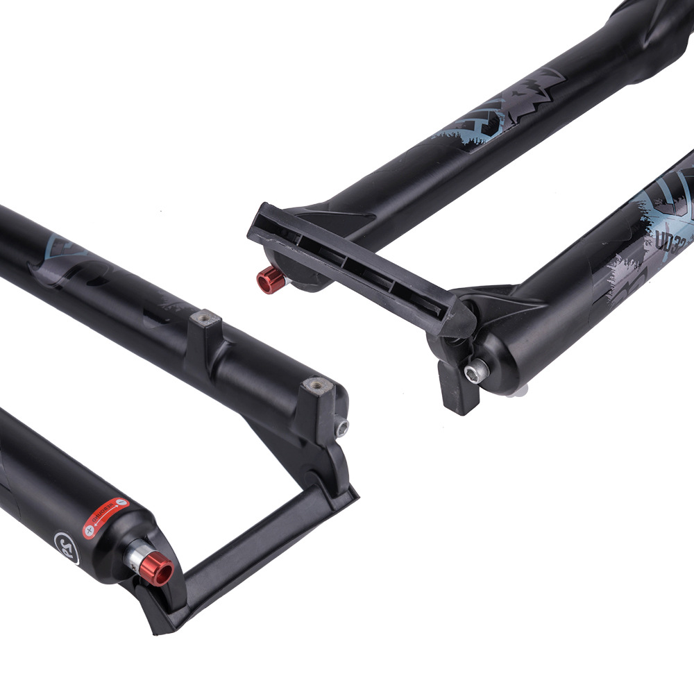 UDING 29 tubo recto Control de hombro liberación rápida bicicleta de montaña tenedor delantero aleación de magnesio Tenedor de aire con cerradura amortiguador tenedor delantero