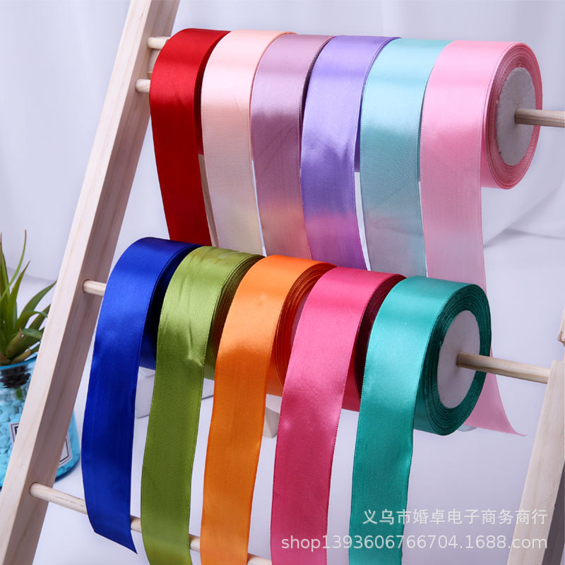 4cm宽缎带丝带丝绸带彩带 礼品包装婚庆椅背装饰丝带卷批发
