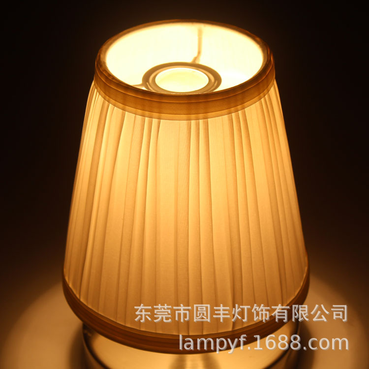 Manufactor Customized originality Fabric art Lampshade hotel bedroom Restaurant Lamp shade Modern simplicity Crimp Shade cloth