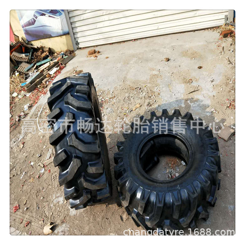 销售13.6-16 山轮牌 加宽加密人字 农用拖拉机轮胎